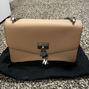 DKNY TAUPE CROSSBODY LARGE